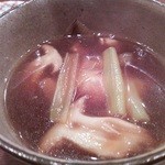 蕎麦切り 酒 大愚 - 地鶏そばつけ汁。