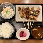 正起屋 - やきとり定食 ¥1,045