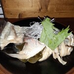 イエノミ ナニワ 301 - 鯛のあらの酒蒸し