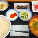 松屋 - 豚汁朝定食  納豆/並盛