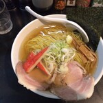 一条流がんこ総本家分家四谷荒木町 - 「ラーメン」（1,100圓）のチケットを購入して、「上品」鹽の5番を註文。