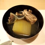 うを徳 - お椀（冬瓜 + 宮崎 広渡川 天然すっぽん）