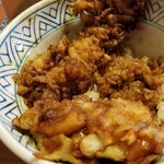 大黒家天麩羅 - かき揚げ、断面。