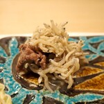 うを徳 - 万願寺とうがらし + じゃこ 山椒炊き