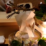 銀座 しのはら - 氷柱にしめ縄と紙垂