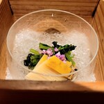 銀座 しのはら - 鮑とクレソン