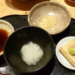 玄水 - 蕎麦がき（薬味）