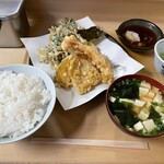いもや - 天麩羅定食　ごはん普通盛り　800円