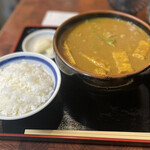 日の出うどん - 特カレーうどん＋ご飯小小