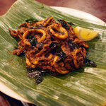 ガネーシュ - イカのタミル風炒め(1600円)