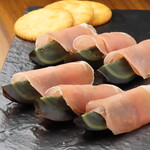 Century egg and Prosciutto ~ served with crackers ~