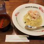 MADE IN JAPAN かにチャーハンの店 - ・「モーニング かにかにチャーハン えびとかにの味噌汁付き(¥650)」