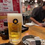 Kintaro - サッポロ生ビール　328円