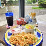 喫茶うさぎ - 日替わりランチ　ごぼうピラフ