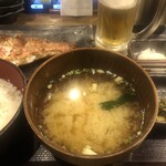 しんぱち食堂 - あかうおの粕漬け定食ご飯半分@957　with B