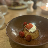 Cucina del NABUCCO - イタリアンプリン さくらんぼのコンボートと自家製リコッタクリーム (¥770)