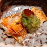 日本料理 柳燕 - 焼魚 根室のキンキの塩焼