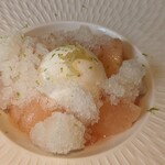 TENJIN - 白桃　生姜　トンカ豆のパルフェグラス