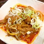 Yamada Udon - 赤パンチ 綺麗にワタがない系の豚モツ　byまみこまみこ