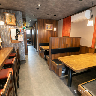 一人での来店も大歓迎。仕事帰りのちょっと一杯にも利用可能