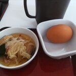 Yokkaichi Himono Shokudou - 縞ほっけの南蛮漬けと生卵と海苔