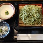 Juuwari Soba Koga - 2023年7月10日(月)  抹茶せいろそば 880円