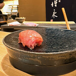 ますなが - 大トロを薄く切ってトロフィーユに。