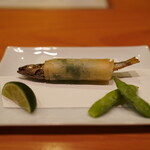 日本料理 たかむら - 鮎の春巻き
