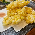 うなぎ いけだ - とうもろこし揚げ　想像していたものと一緒で大満足
