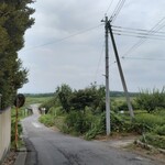 蕎麦 阿き津 - 店前から荒川を眺める。天気が良ければ秩父の山々も見えます。