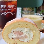 My Home Coffee, Bakes, Beer - ■桃のロールケーキ
            ■ビシソワーズ
            ■シングルオリジンコーヒー