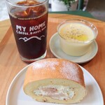 My Home Coffee, Bakes, Beer - ■桃のロールケーキ
            ■ビシソワーズ
            ■シングルオリジンコーヒー