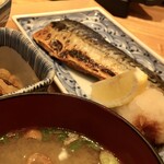 博多の大衆料理 喜水丸 - 本日の焼魚定食 [塩さば]