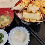 福徳食堂 - あなごの天丼880円A定食