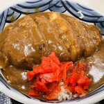 西谷食堂 花ぐるま - アップでカツカレー