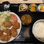 Sumibi Yakitori Hatoya - 唐揚げ定食　おろしぽん酢