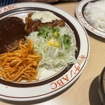 キッチンABC - チキン南蛮タルタルセット、ハンバーグ