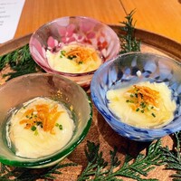 Az/ビーフン東 大阪店 - 干し貝柱と湯葉の冷製茶碗蒸し