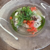 トラットリア イル レガーロ - イタリアンカラーのカルパッチョ