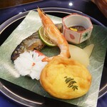 割烹 中央 - 祝い膳の肴盛り合わせ