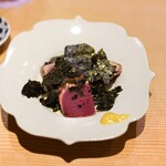 東麻布 天本 - 気仙沼かつお炙り金田の海苔