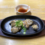 Okonomiyaki Mori - ・カキの鉄板焼 ハーフ 800円/税込