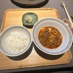 茶禅華 - 追加オーダー　麻婆豆腐　ご飯コシヒカリ 3,000円