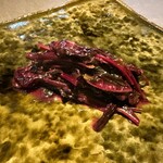 茶禅華 - 紅ヒユナの炒め物