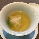 茶禅華 - 雉スープ　ワンタン　クレソン