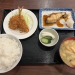 Sakura Shokudou - 銀だら照り焼きアジフライ定食
