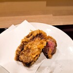 江戸前芝浜 - ⚫鴨肉の天ぷら
