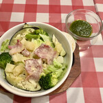 イタリアンダイニングDONA - 1/2日分野菜のオーブン焼き～バジルソース添え～