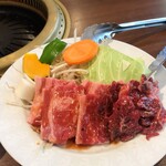 本格焼肉＆ジンギスカン ばくよう亭 - W焼肉ランチ（1380）