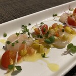 フェリチターレ・ルミーノ - アンティパスト　ホタテのマリネ